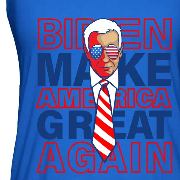 Biden America Make It Great Again Joe Biden 2020 Funny Gift Ladies Essential Flowy Tank