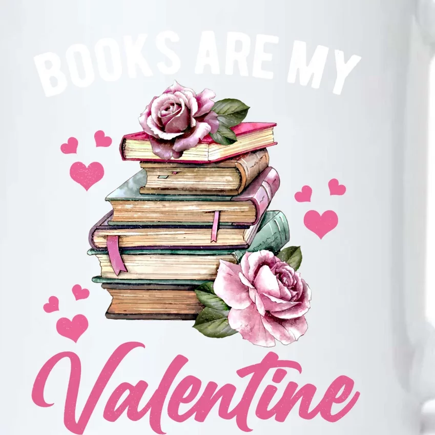 Books Are My Valentine Valentines Day Librarian Book Funny Cool Gift Black Color Changing Mug