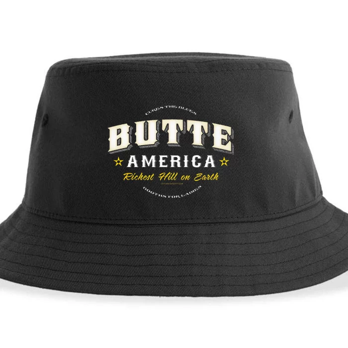 Butte America Montana Copper Miner Mining Sustainable Bucket Hat