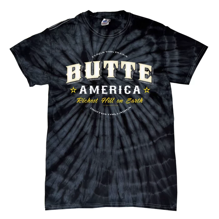 Butte America Montana Copper Miner Mining Tie-Dye T-Shirt