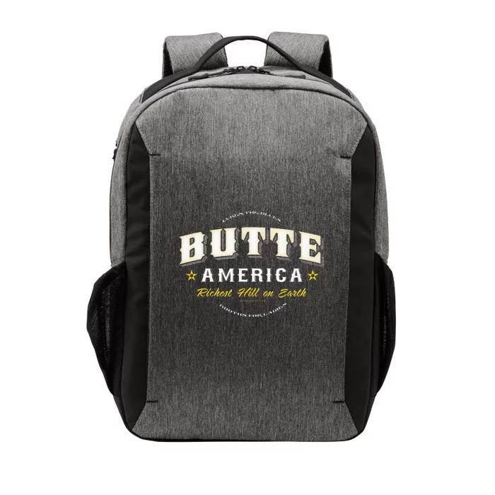 Butte America Montana Copper Miner Mining Vector Backpack