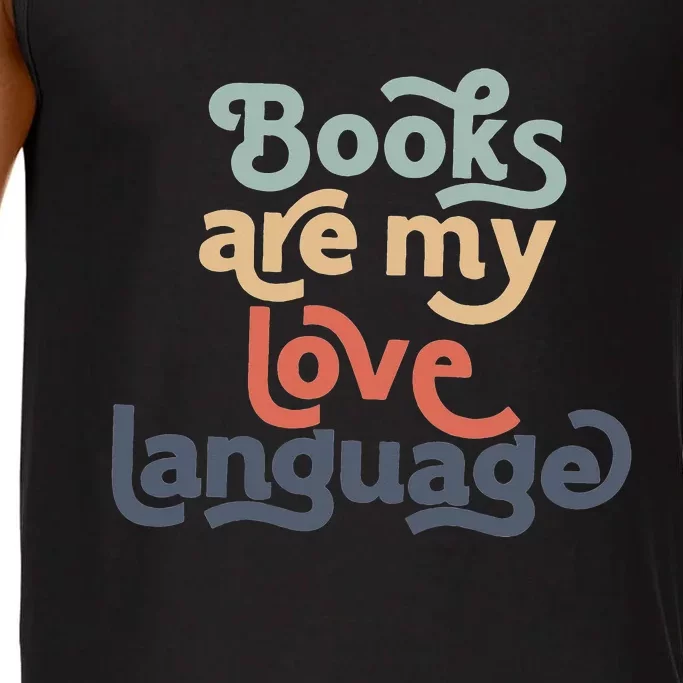 Books Are My Love Language groovy Teacher Comfort Colors® Tank Top