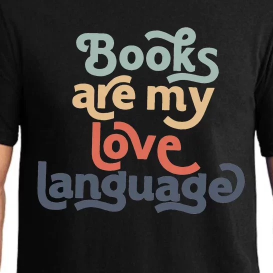 Books Are My Love Language groovy Teacher Pajama Set