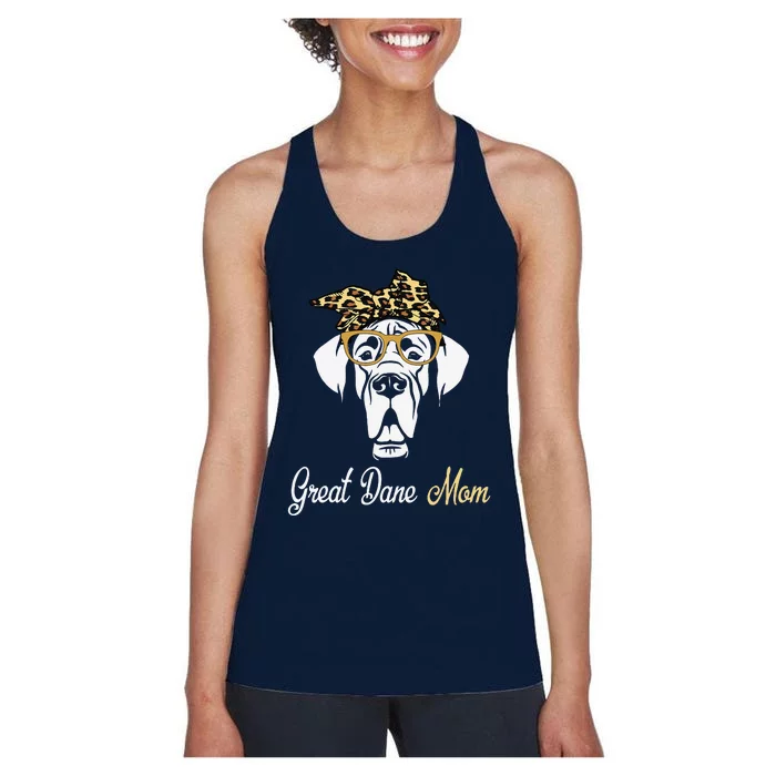 Birthday And Mother's Day GiftGreat Dane Mom Women's Racerback Tank