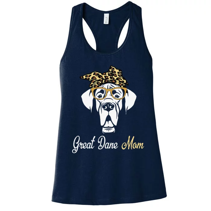 Birthday And Mother's Day GiftGreat Dane Mom Women's Racerback Tank