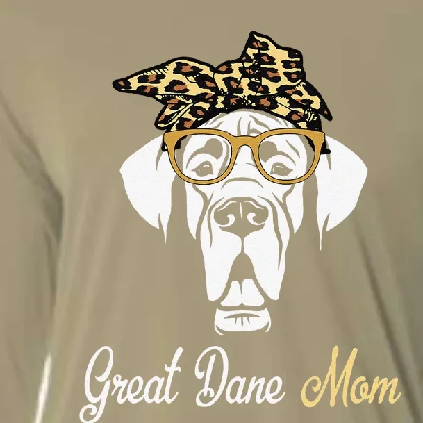 Birthday And Mother's Day GiftGreat Dane Mom Cooling Performance Long Sleeve Crew