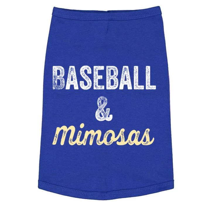 Baseball And Mimosas Gift Fan Day Wife Mom Ladies Night Gift Doggie Tank