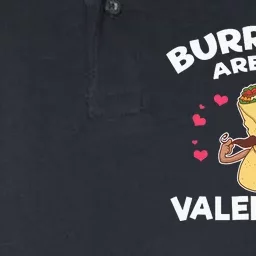 Burritos Are My Valentine Mexican Taco Mustache Food Softstyle Adult Sport Polo