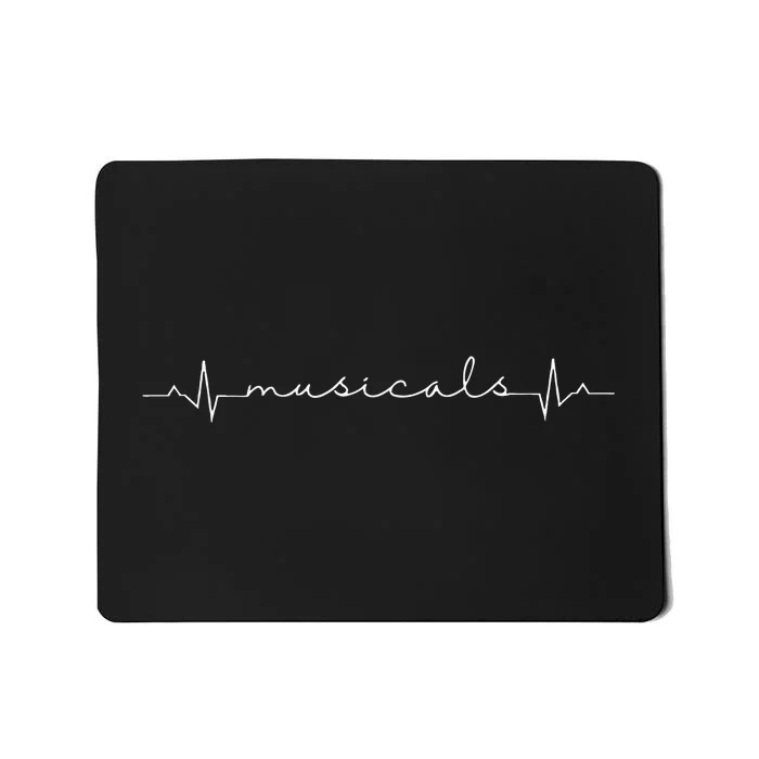 Broadway Actress Musical Theater Actor Heartbeat Musical Mousepad