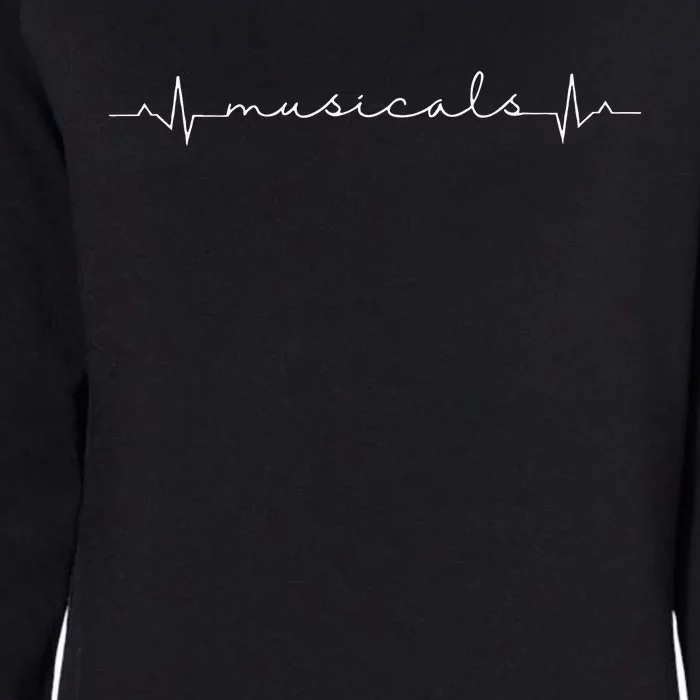 Broadway Actress Musical Theater Actor Heartbeat Musical Womens California Wash Sweatshirt