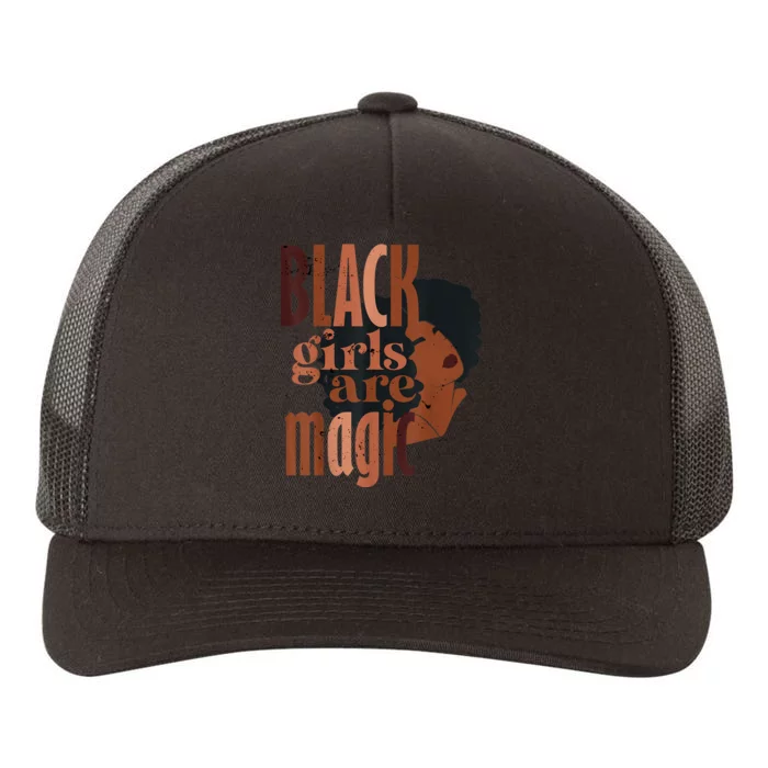 BLACK ARE MAGIC MELANIN BLACK HISTORY AMERICAN HISTORY Yupoong Adult 5-Panel Trucker Hat