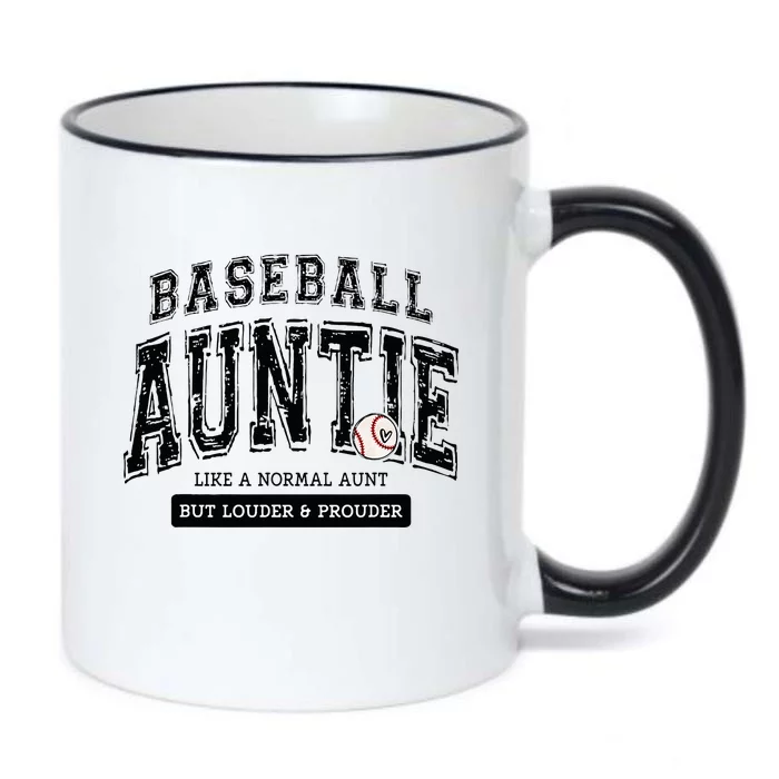 Baseball Auntie Matching Aunt Loud Proud Family Player Game Black Color Changing Mug