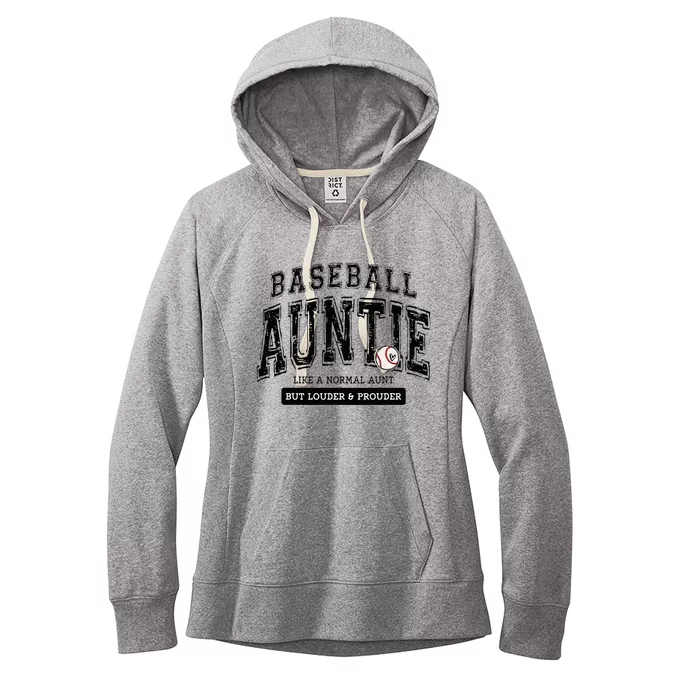 Baseball Auntie Matching Aunt Loud Proud Family Player Game Women's Fleece Hoodie