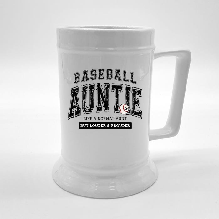 Baseball Auntie Matching Aunt Loud Proud Family Player Game Front & Back Beer Stein