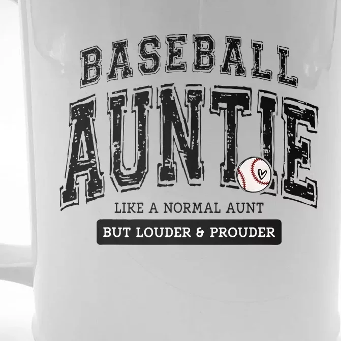 Baseball Auntie Matching Aunt Loud Proud Family Player Game Front & Back Beer Stein