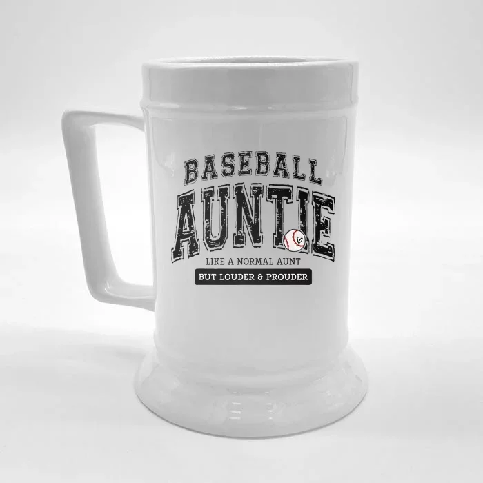 Baseball Auntie Matching Aunt Loud Proud Family Player Game Front & Back Beer Stein