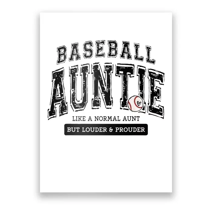 Baseball Auntie Matching Aunt Loud Proud Family Player Game Poster