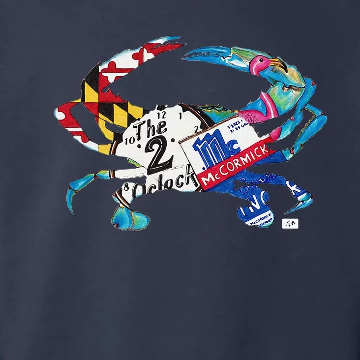 Bowling ART Maryland Blue Crab Hon Baltimore Original Toddler Hoodie