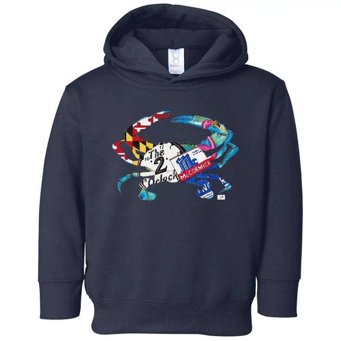 Bowling ART Maryland Blue Crab Hon Baltimore Original Toddler Hoodie