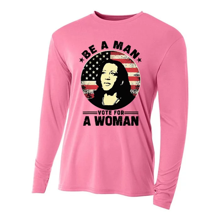 Be A Man Vote For A Woman Cooling Performance Long Sleeve Crew