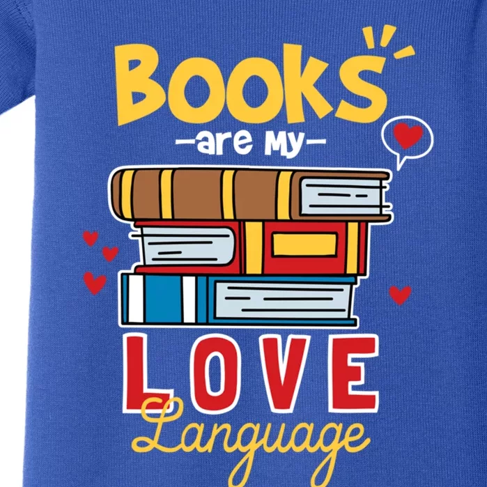 Books Are My Love Language Gift Baby Bodysuit