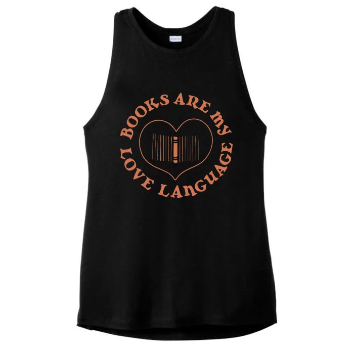 Books Are My Love Language Ladies Tri-Blend Wicking Tank