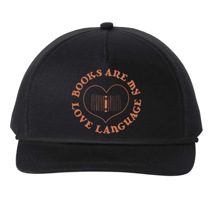 Books Are My Love Language Snapback Five-Panel Rope Hat