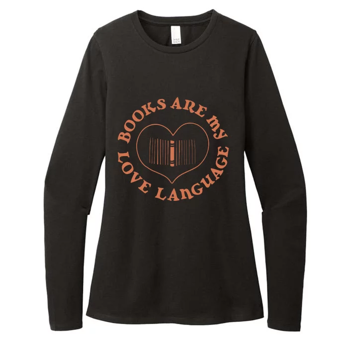 Books Are My Love Language Womens CVC Long Sleeve Shirt