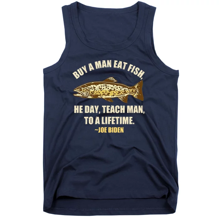 Buy A Man Eat Fish Joe Biden Tank Top