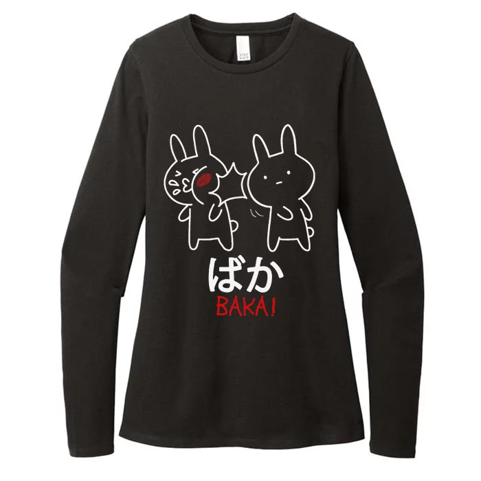 Baka Anime Manga Lover Otaku Gift Rabbit Slap Japanese Womens CVC Long Sleeve Shirt