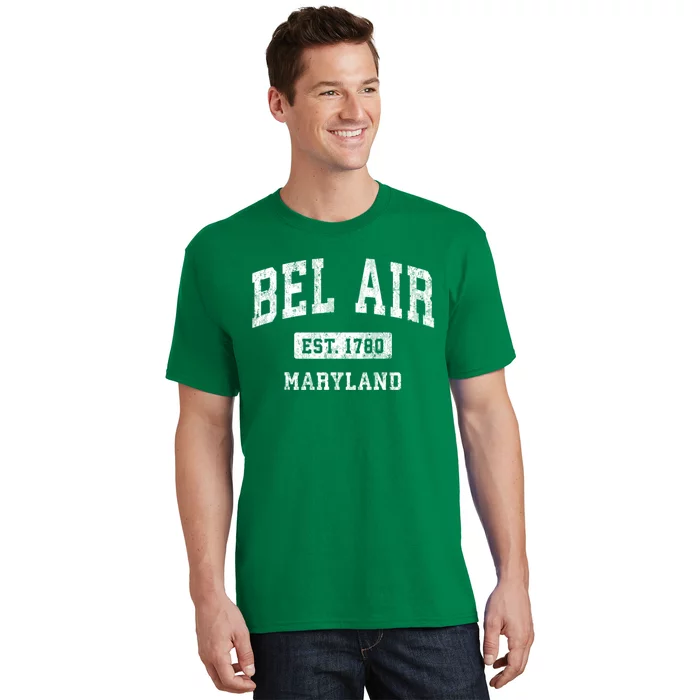 Bel Air Maryland Md Vintage Athletic Sports T-Shirt