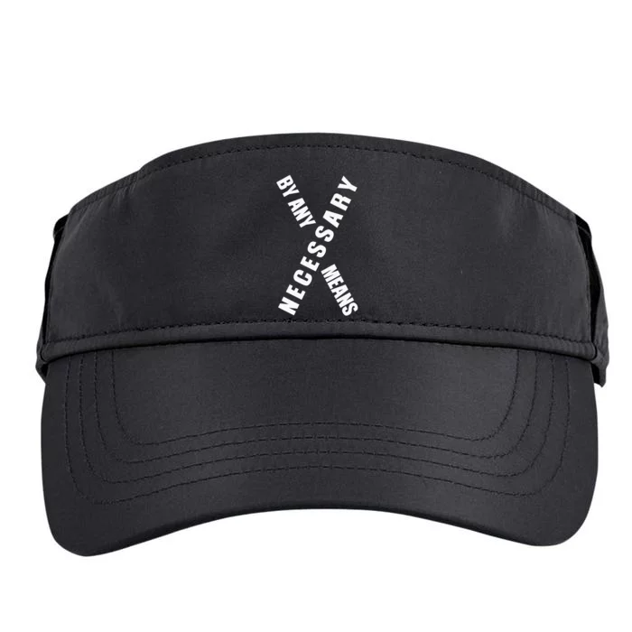 By Any Means Malcolm Black History Month Adult Drive Performance Visor