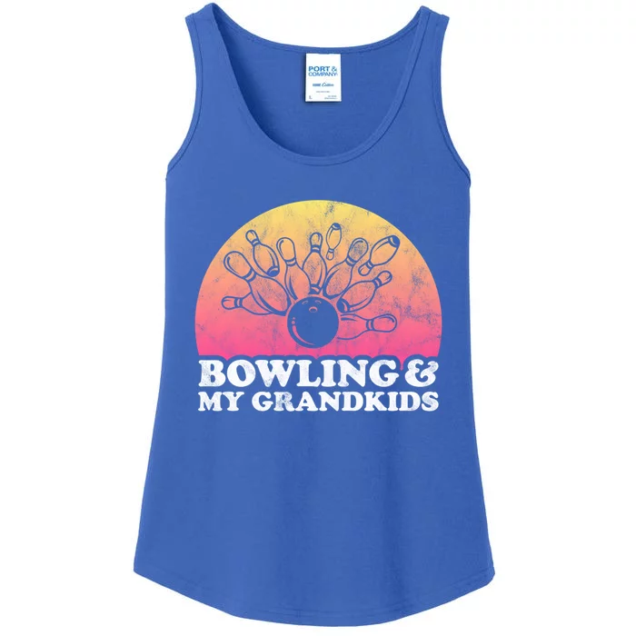 Bowling And My Grand Cute Gift Ladies Essential Tank