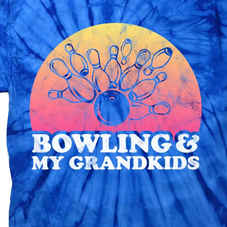 Bowling And My Grand Cute Gift Tie-Dye T-Shirt