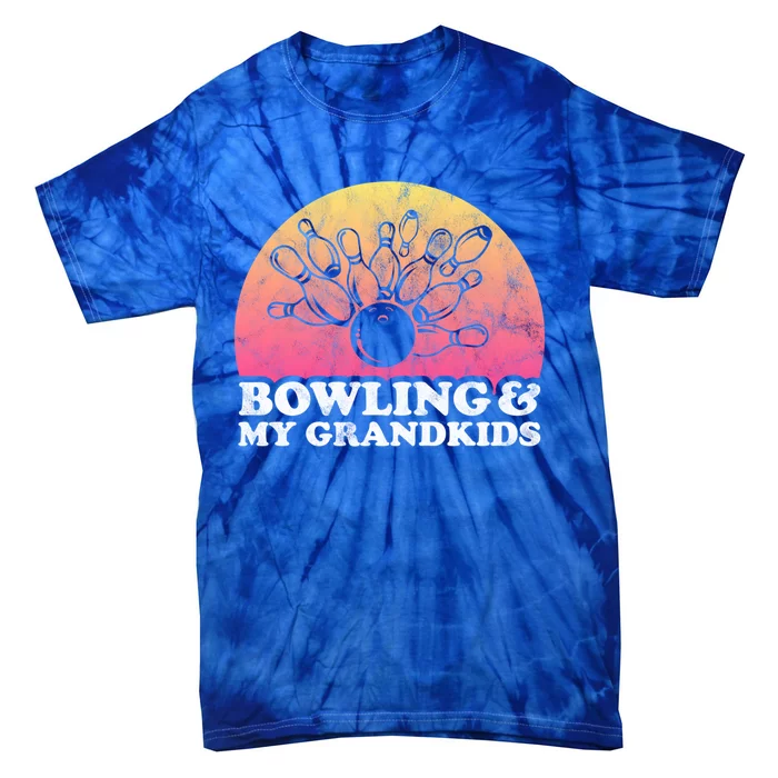 Bowling And My Grand Cute Gift Tie-Dye T-Shirt