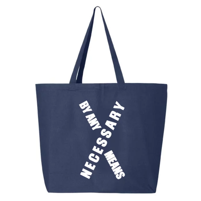 By Any Means Malcolm Black History Month Gift 25L Jumbo Tote