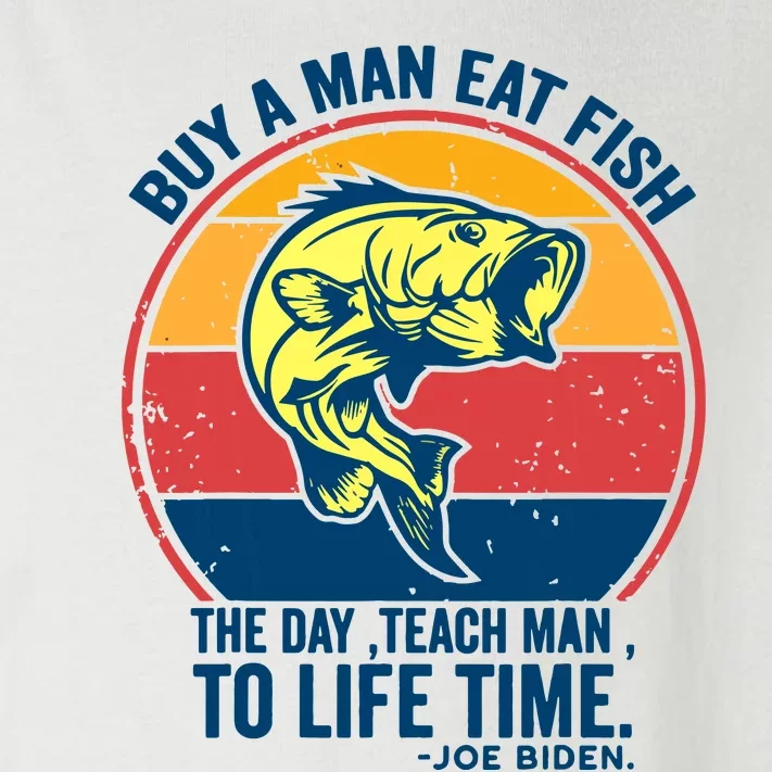 Buy A Man Eat Fish The Day Teach Man To Life Time Joe Biden Toddler Long Sleeve Shirt