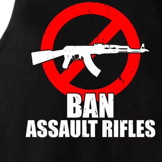 Ban Assault Rifles Gun Control Ladies Tri-Blend Wicking Tank