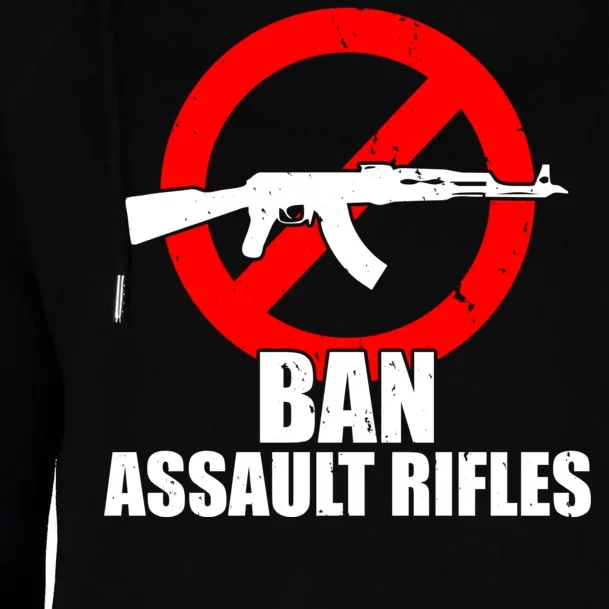 Ban Assault Rifles Gun Control Womens Funnel Neck Pullover Hood