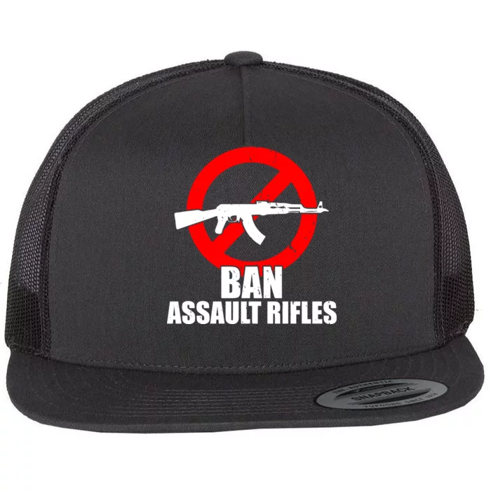 Ban Assault Rifles Gun Control Flat Bill Trucker Hat