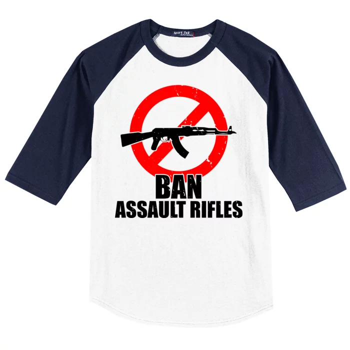 Ban Assault Rifles Gun Control Baseball Sleeve Shirt