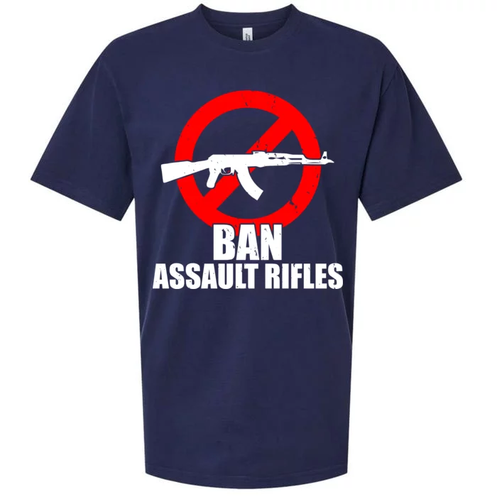 Ban Assault Rifles Gun Control Sueded Cloud Jersey T-Shirt