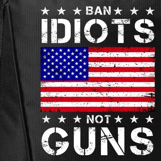 Ban Idiots Not Guns City Backpack