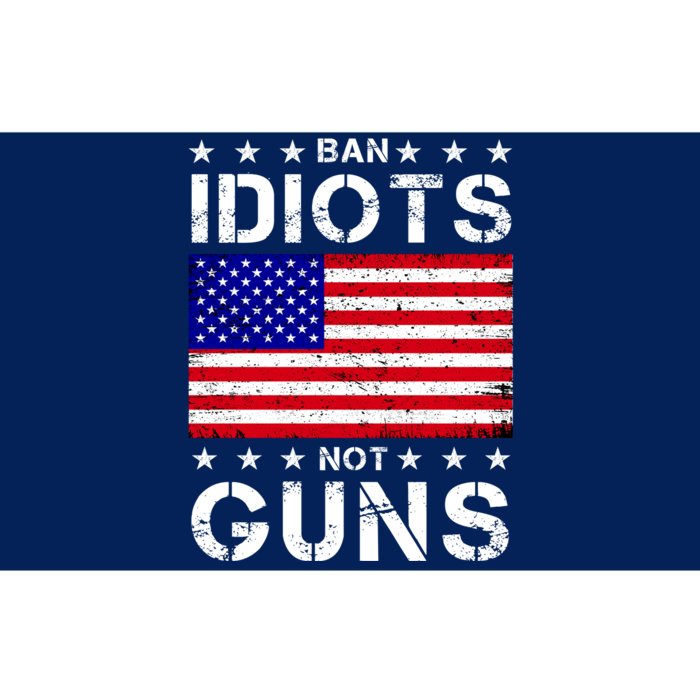 Ban Idiots Not Guns Bumper Sticker