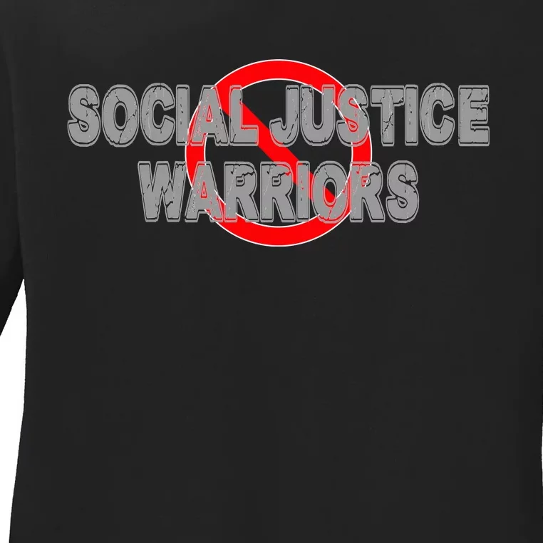 Ban Social Justice Warriors Ladies Long Sleeve Shirt