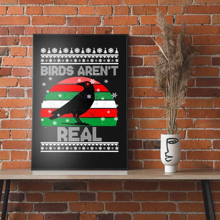 Bird Are Not Real Conspiracy Ugly Christmas Sweater Poster