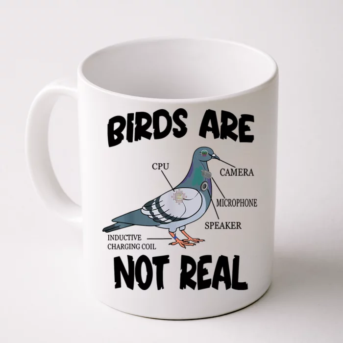 Birds Are Not Real Diagram Front & Back Coffee Mug