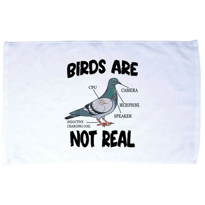 Birds Are Not Real Diagram Microfiber Hand Towel