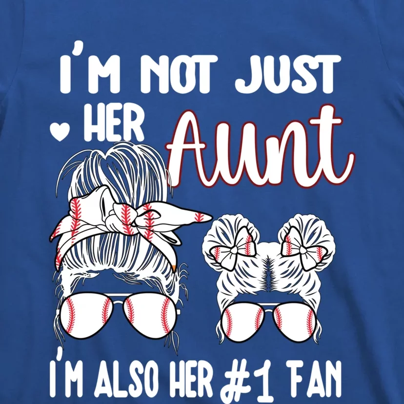 Baseball Aunt Niece Baseball Fan Baseball Auntie Cool Gift T-Shirt