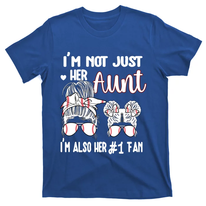 Baseball Aunt Niece Baseball Fan Baseball Auntie Cool Gift T-Shirt